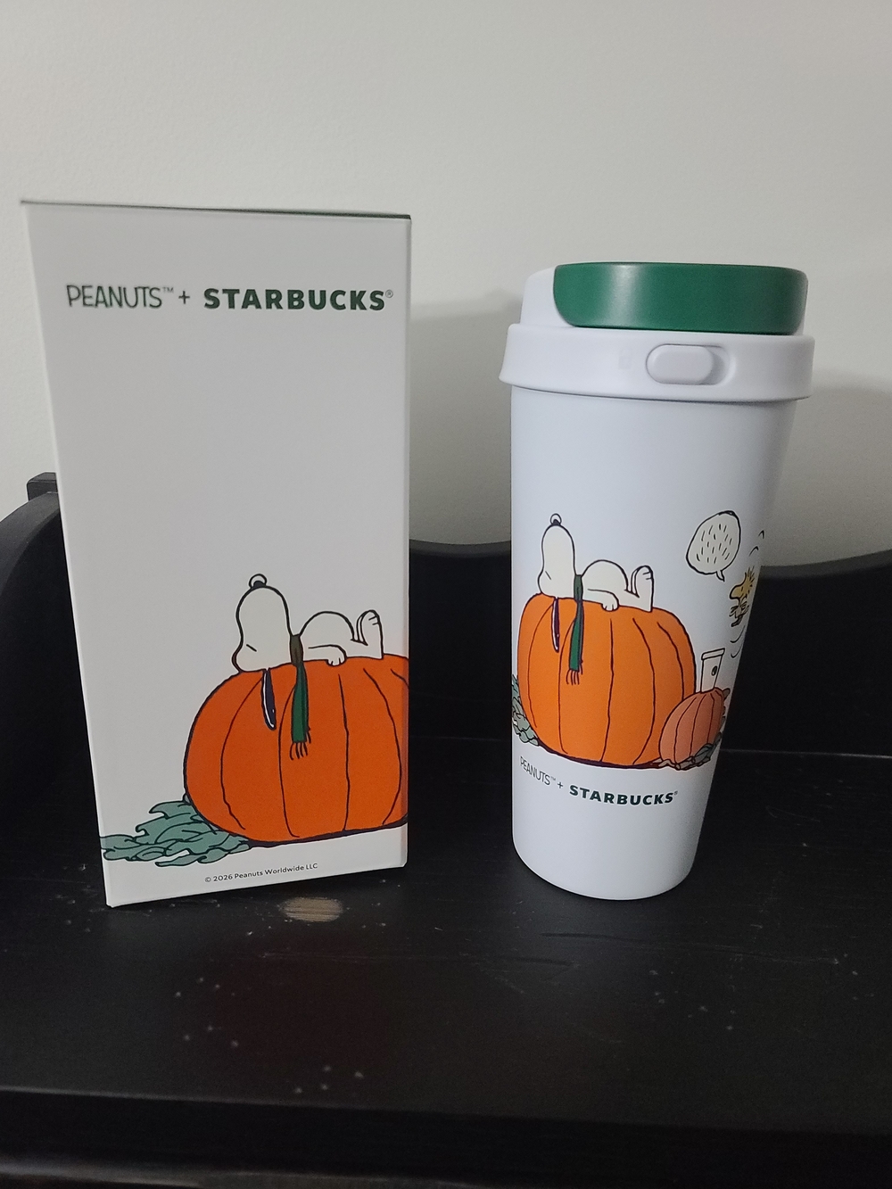 Starbucks + Peanuts The Great Pumpkin Stainless Steel Travel Mug